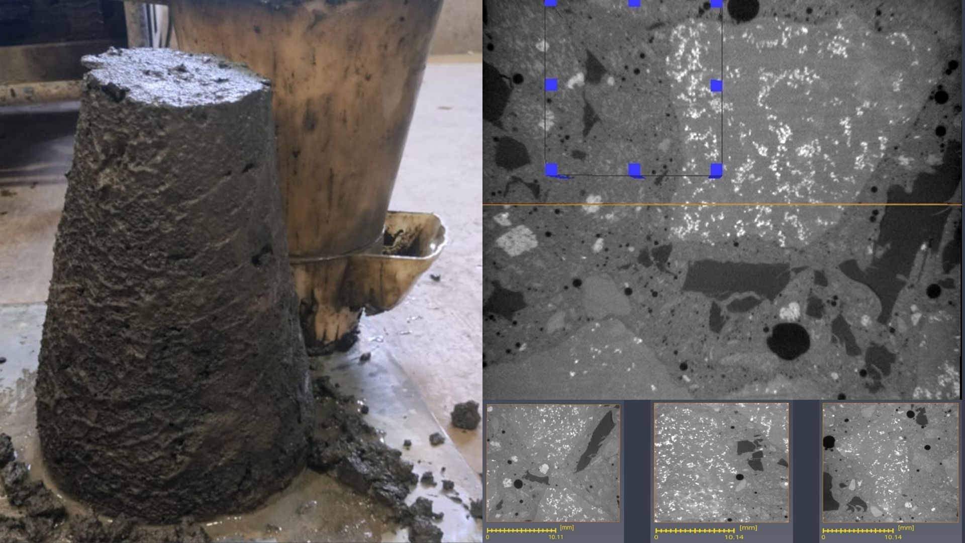 Rubcrete Mould and Microscopic structure