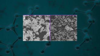 SEM micrograph of the Cu-ZN nanocomposite
