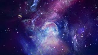 Graphical representation of shockwaves in galactic nebula