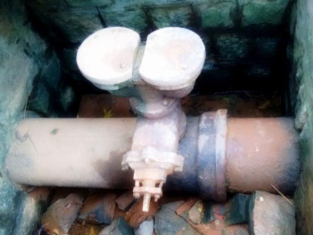 A snapshot of the pipeline laid during 1896 between Malleshwaram and High Grounds