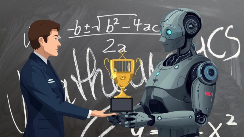 Representative image Robot recieving a prize from human
