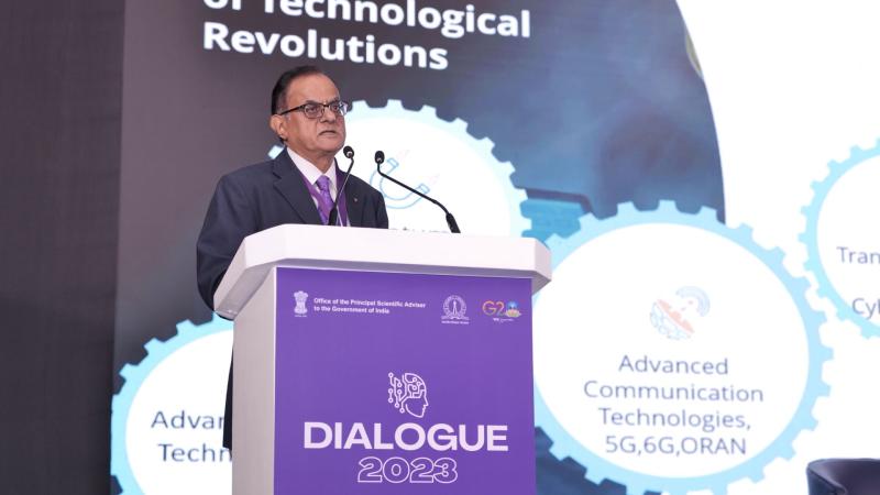 Prof. Ajay Sood, PSA delivering the keynote address at IISc Prof. Ajay Sood, PSA delivering the keynote address at IISc
