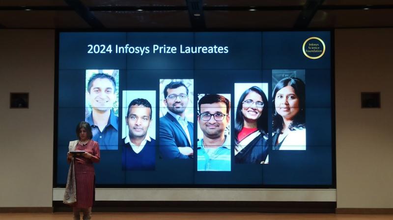 Bhavna Mehra, General Manager of Infosys Science Foundation during the announcement of the laureates. Bhavna Mehra, General Manager of Infosys Science Foundation during the announcement of the laureates.