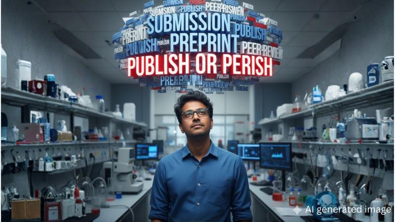 Representative image (AI generated) Indian researcher
