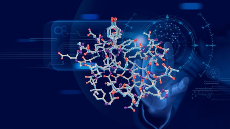 Representative image : Protein folding using Machine learning Representative image : Protein folding using Machine learning