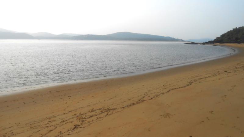 Embayed beach in Karnataka. Credit: Dennis Joy Embayed beach