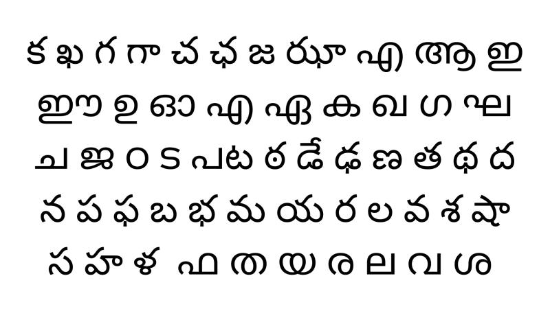 Sample of Telugu and Malayalam Script. Photo Credit: Ramya Badrinath IISc scientists show how reading changes the way we see words