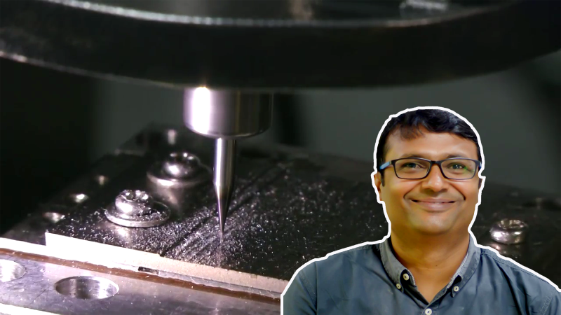 The Ultra High-speed Micromachining Centre at IIT Bombay Micromachining tool in action