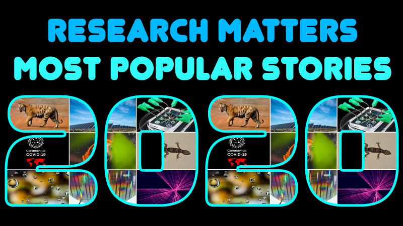 Popular Stories on Research Matters during 2020 Popular Stories on Research Matters during 2020