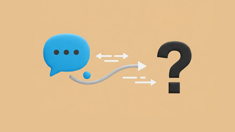 Information extraction from unwilling senders A chat box and a Question mark