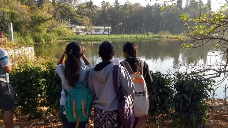 Women carrying out data collection in the field. Nurturing a support system for India’s women scientists